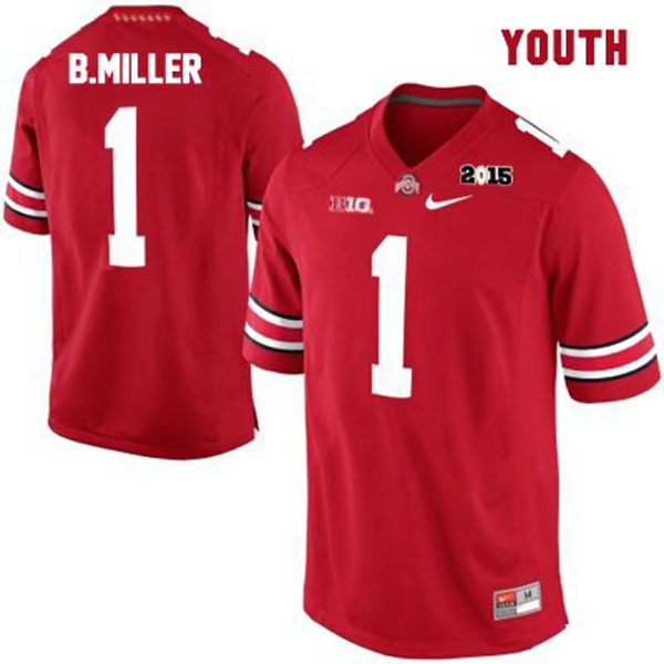 Ohio State Buckeyes Youth NCAA Braxton Miller #1 Red College Football Jersey IJC0349UB